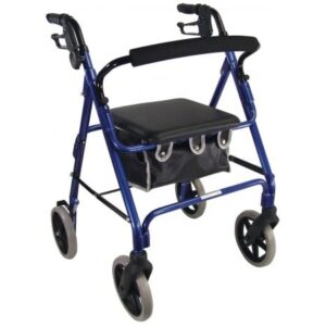 Lightweight Aluminium Safety Walker / Rollator - Suitable for smaller framed persons