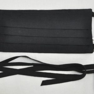 Black Handmade Face Mask Adult Size-Reusable – Washable