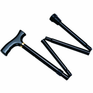 Folding Walking Stick - Black
